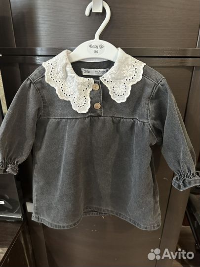 Детское джинсовое платье zara