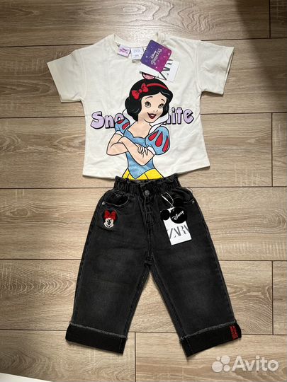 Джинсы Zara Disney 92 оригинал