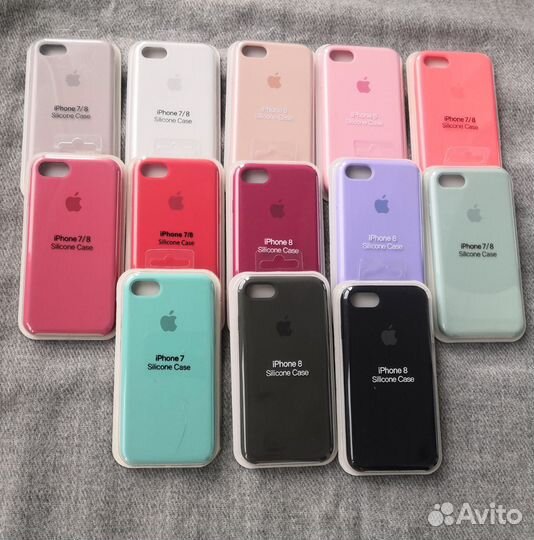 Чехлы iPhone 6, 7/8, 7+/8+, xs max silicone case