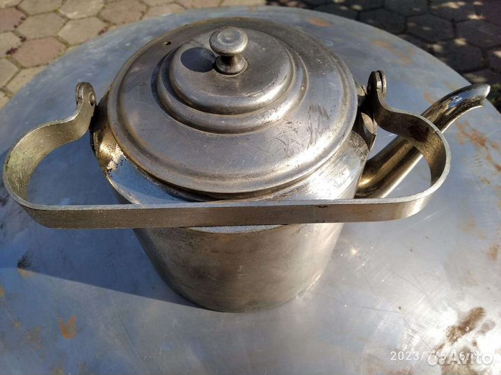 Чайник латунный с никелевым покрытием г. Тула