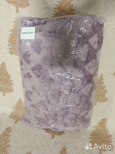 Плед 150х200 на кровать / Пушистый плед