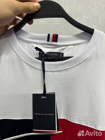Футболка Tommy Hilfiger белая мужская люкс