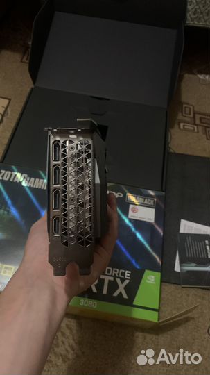 Видеокарта zotac RTX 3080 10 gb holo AMP