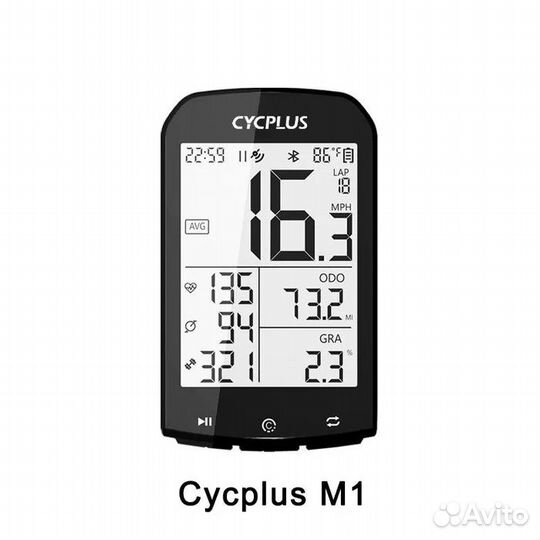 Беспроводной велокомпьютер с GPS cycplus М1 новый