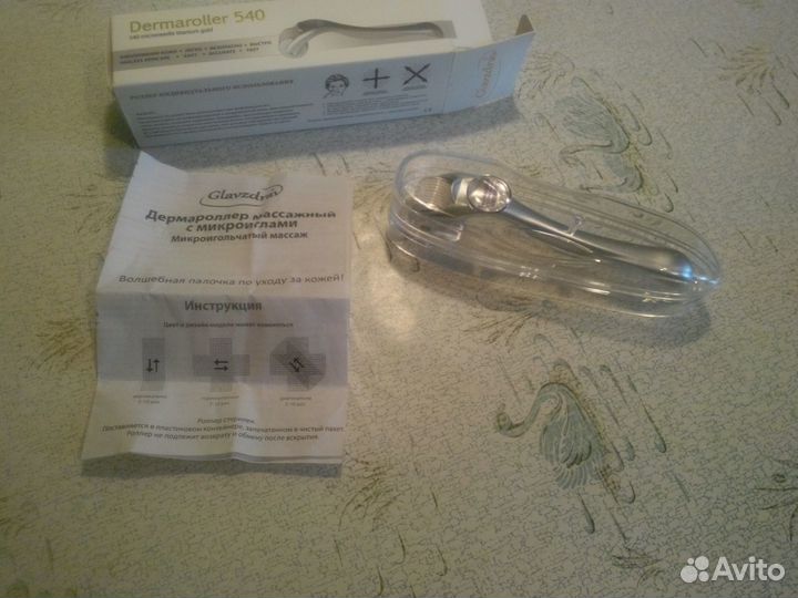 Дермароллер массажный для упругой кожи лица новый