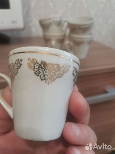 Кофейные чашки СССР 6шт+ Сахарница