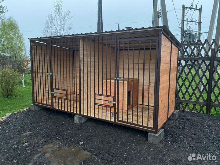 Вольер для собак опыт 6 лет