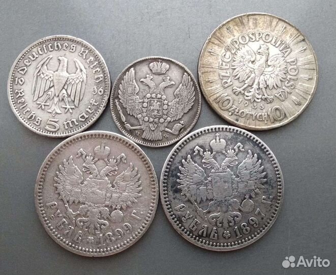 Серебряные монеты царские