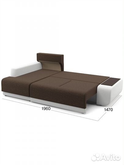 Угловой диван-кровать Beneli соло (левый) с широки