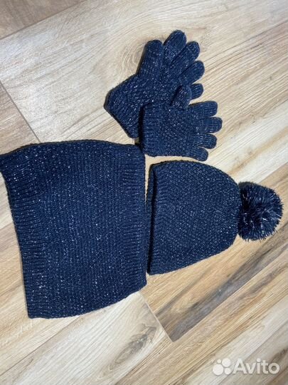 Комплект шапка снуд и перчатки Vertbaudet