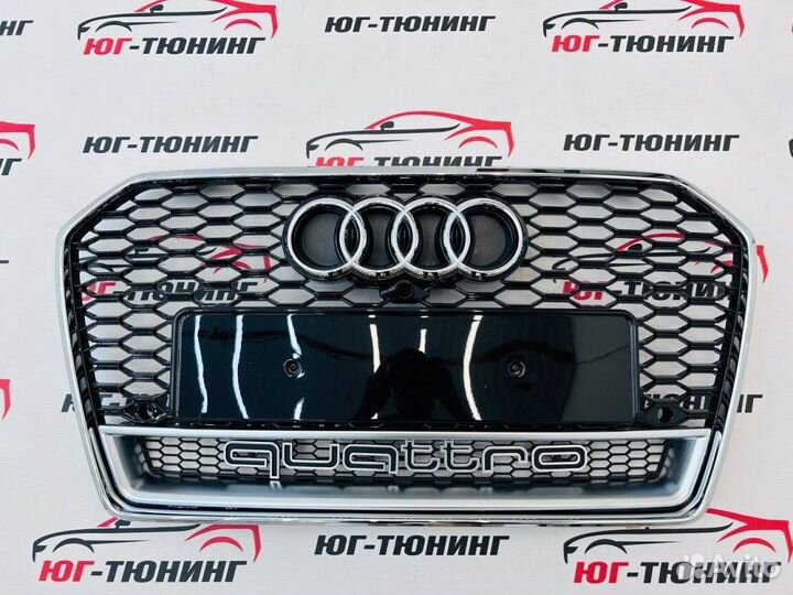 Решетка в стиле RS на Audi A6 C7 рест дизайн 2