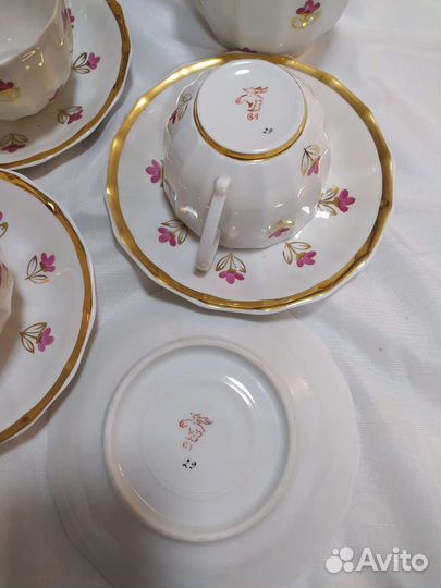 Чайный сервиз фарфор вербилки