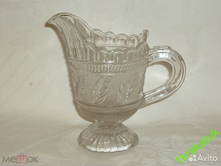Сливочник русское стекло. 19 век. мальцов