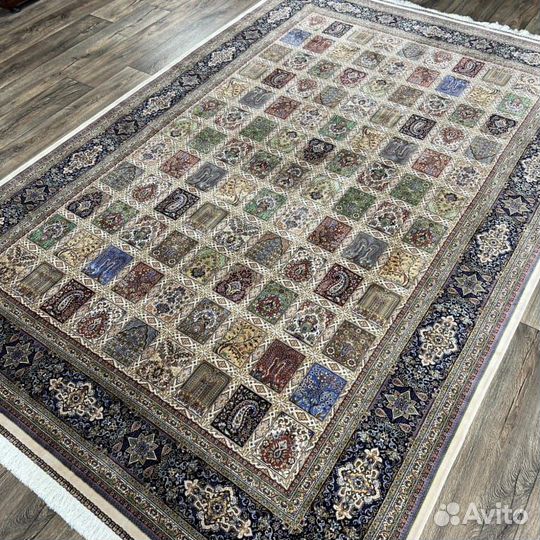 Ковер иранский шелковый новый