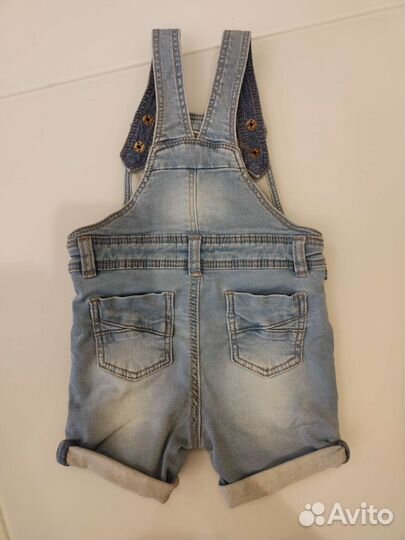 Комбинезон для мальчика с шортами джинс деним
