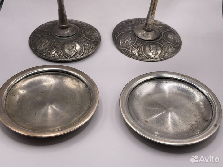 Бокал кубок чеканка серебрение золочение за два