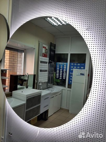 Зеркало круглое с подсветкой 1 м