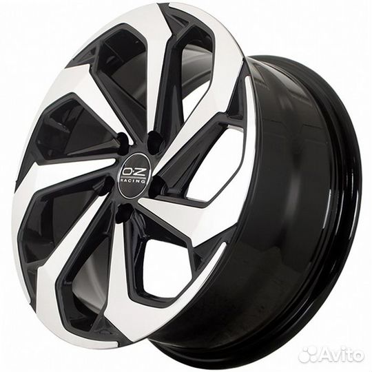 Литые диски 1579 (REW005) 16*7.0 5*100 ET38 DIA73.1 Black Machined Face