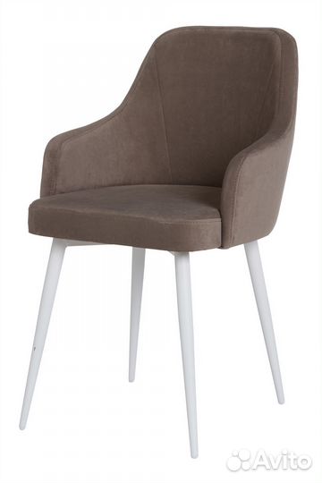 Стул камелия белый/тк. Десерт 05 латте