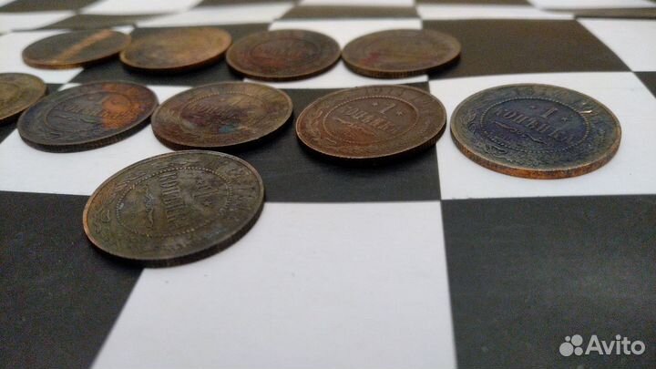 Медные царские монеты 1,2,3,5 коп
