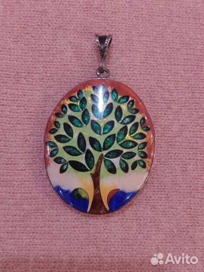 Кулон серебро 999 пробы