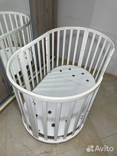 Кроватка детская Кедр Sofia-4 (6 в 1) + 2 матраса