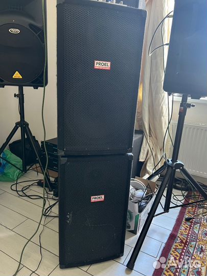 Активная акустическая система proel + микшерный пу