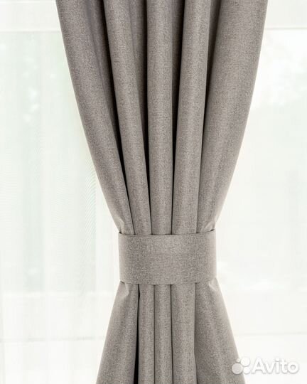 Шторы блэкаут Массимо льняной