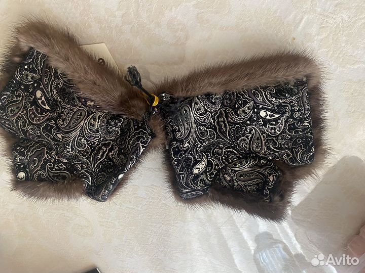 Митенки норка