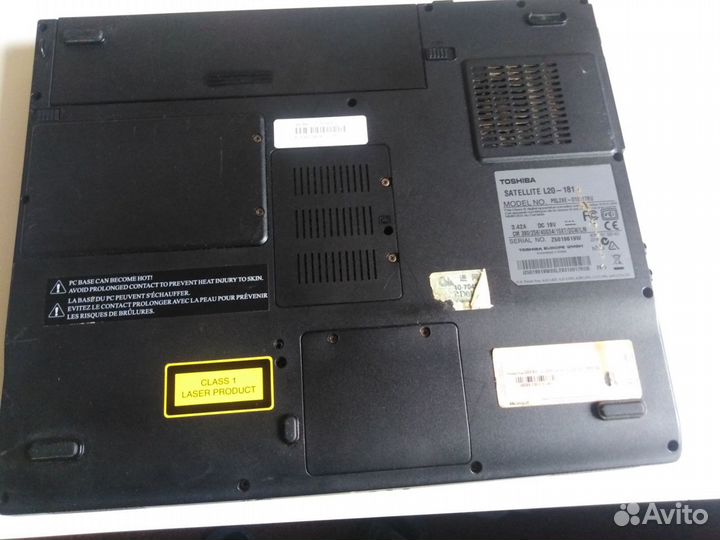Ноутбук toshiba на запчасти