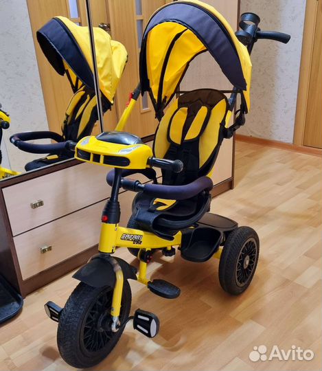 Трехколесный велосипед с ручкой Safari trike