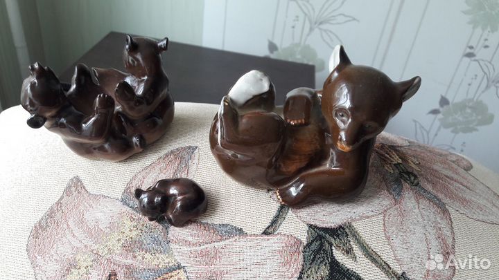 Статуэтки СССР керамические медведи
