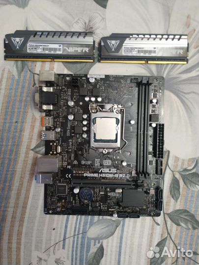 Комплект: материнская плата, процессор, озу