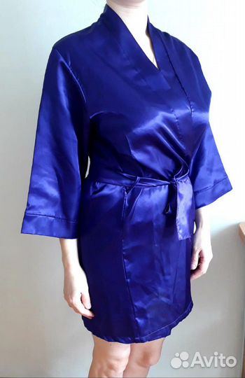 Шелковый халат женский
