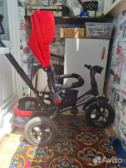 Детский велосипед с ручкой бу