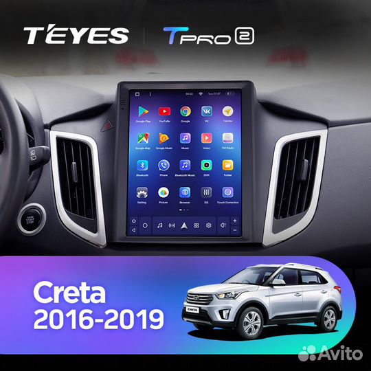 Новая Teyes Tpro 2 Tesla Hyundai Creta