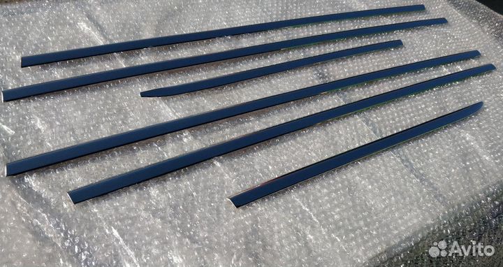 Prado 150 Хром Молдинги Отсечки Окон прямые G5ZC8