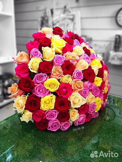 Пионы и Розы 60 см, 80 см