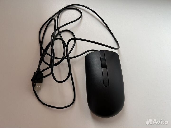 Мышь проводная Dell MS116, черный