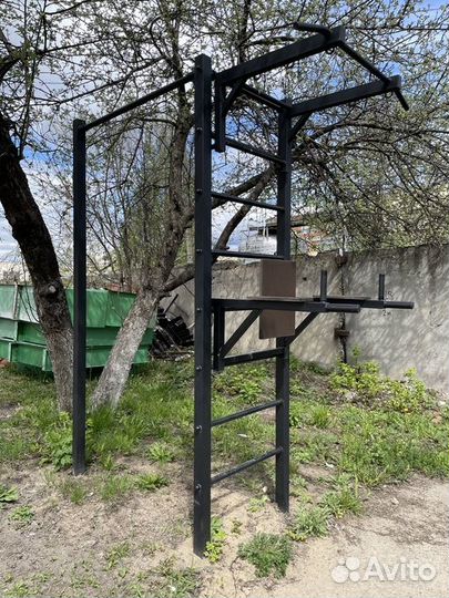 Комплекс RT2 с турником пп и кронштейном серая