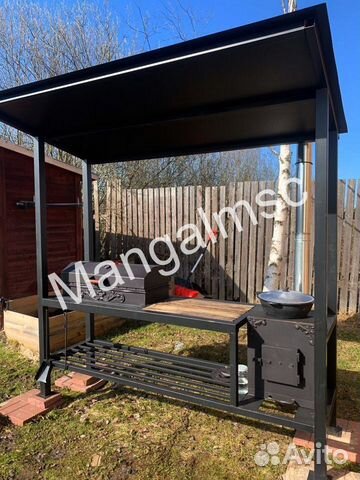 Мангал с крышей