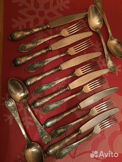 Столовые приборы мельхиор СССР