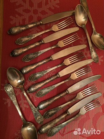 Столовые приборы мельхиор СССР