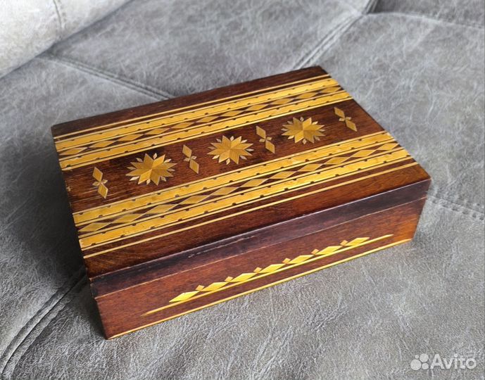 Деревянная шкатулка, старая, советская