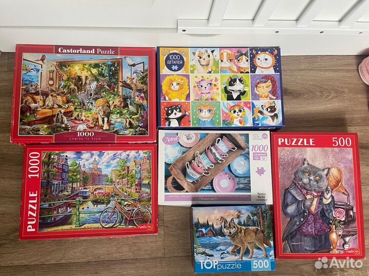Пазлы 500, 1000 и 1500 деталей