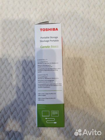 Внешний HDD Toshiba Canvio Basics 2Tb объявление продам
