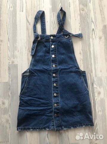 Джинсовый сарафан mango