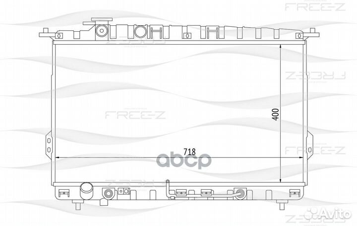 Радиатор hyundai Sonata 98- KK0228 KK0228 free-Z