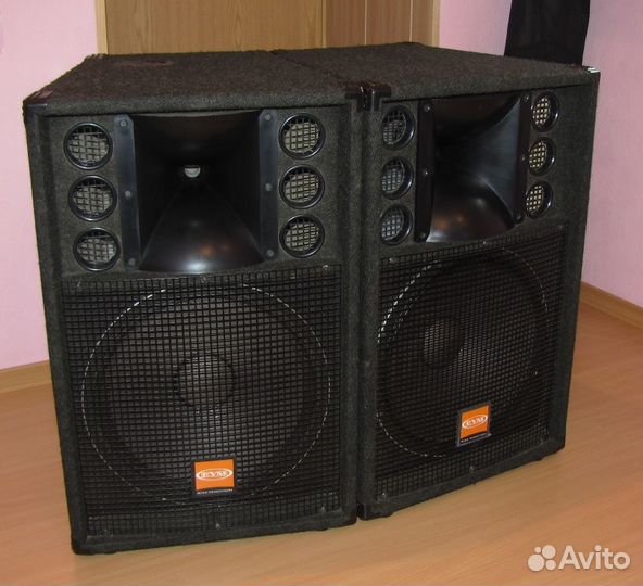 Колонки EVM 1400W QS153 2ш Усилитель звука Микшер