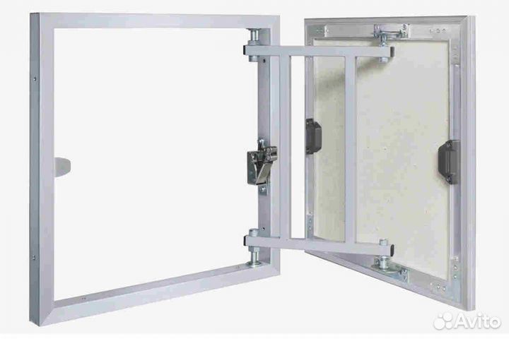 Люк под плитку нажимной 25х30 алюминиевый